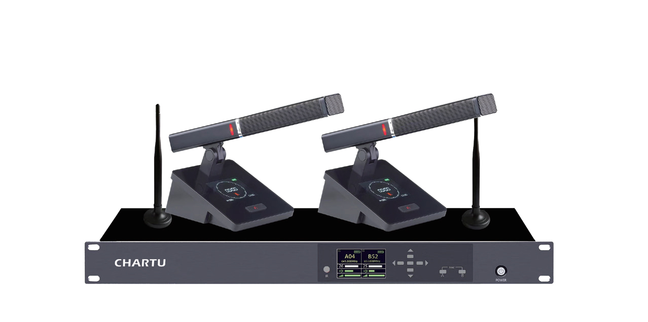 无线一拖二方管会议话筒